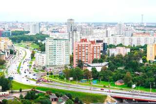 Апартаменты Jacuzzi New ApartComplex Kaskad, Панорамный вид на центр Минска Минск Улучшенные апартаменты с сауной-7